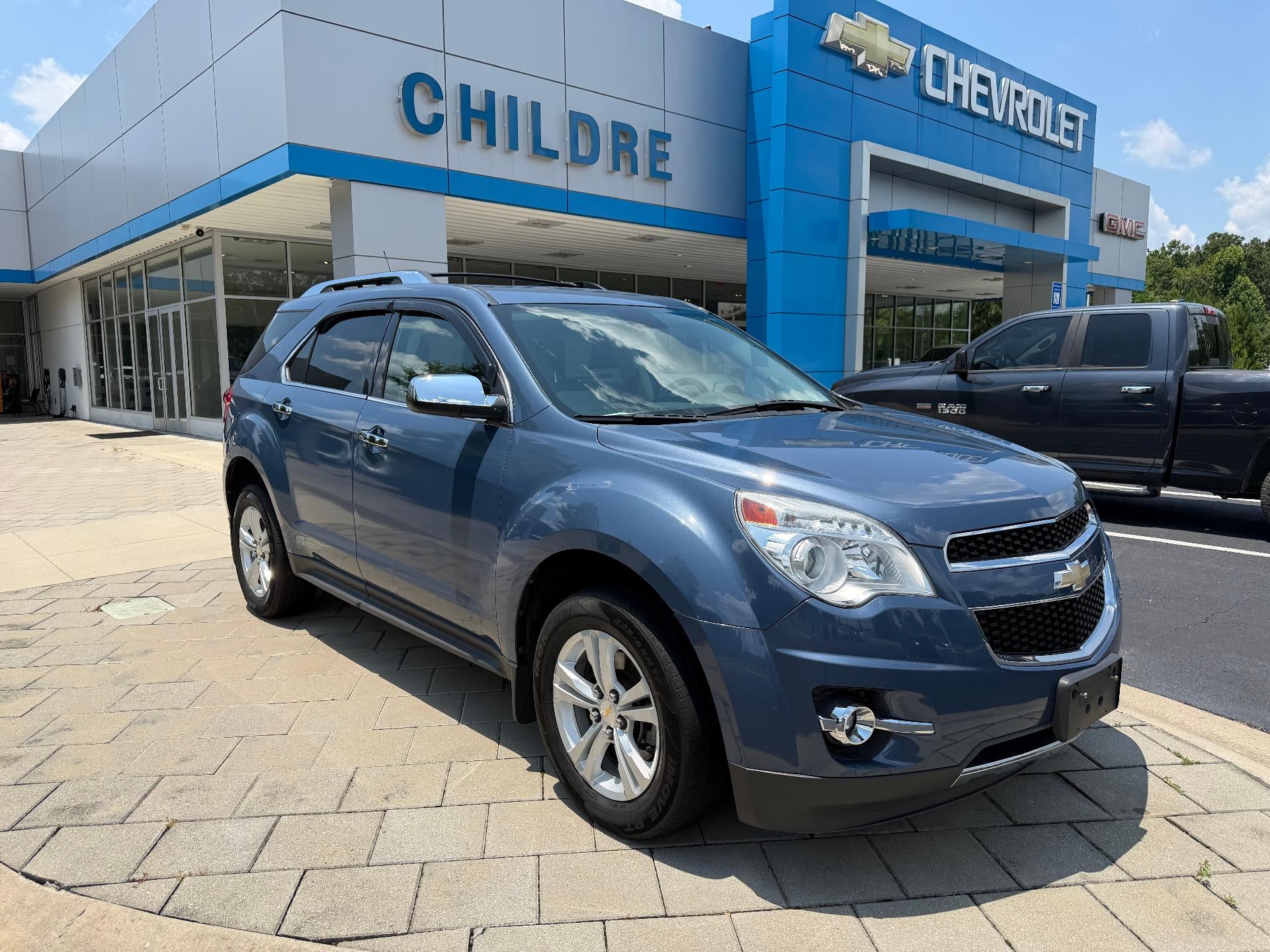 2012 Chevrolet Equinox LTZ in Twilight Blue Metallic — front three-quarter view