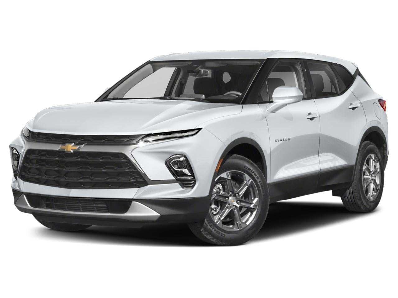 2023 Chevrolet Blazer 2LT in Summit White — front three-quarter view